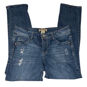 DEMOCRACY Equality Skinny Boyfriend Distressed Medium Wash Jeans Size 6